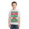 Too Cute For Ugly Sweaters Christmas Unisex Boys Girls Graphic Youth T-Shirt