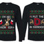 I Put The D In Reindeer Sweater Girlfriend Boyfriend Gift His and Hers Matching Ugly Christmas Couple Long Sleeve Shirt