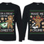 Freak On The Sheets Make Me Crumb Sweater Girlfriend Boyfriend Gift His and Hers Matching Ugly Christmas Couple Long Sleeve Shirt
