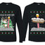 North Pole, Pole Dancer Sweater Girlfriend Boyfriend Gift His and Hers Matching Ugly Christmas Couple Long Sleeve Shirt