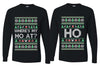 Where's My Ho At? Ho Sweater Girlfriend Boyfriend Gift His and Hers Matching Ugly Christmas Couple Long Sleeve Shirt
