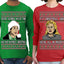 We're Gonna Have the Hap Hap Happiest Christmas, It's Christmas and We're All In Misery Couples Shirt Girlfriend Boyfriend Gift His and Hers Matching Ugly Christmas Couple Long Sleeve Shirt