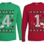 41 Combination Sweater Girlfriend Boyfriend Gift His and Hers Matching Ugly Christmas Couple Long Sleeve Shirt