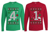 41 Combination Sweater Girlfriend Boyfriend Gift His and Hers Matching Ugly Christmas Couple Long Sleeve Shirt