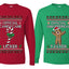 Official Candy Cane Licker Gingerbread Taster Sweater Girlfriend Boyfriend Gift His and Hers Matching Ugly Christmas Couple Long Sleeve Shirt
