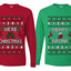 Merry Drunk We're Christmas Sweater Girlfriend Boyfriend Gift His and Hers Matching Ugly Christmas Couple Long Sleeve Shirt