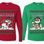 Frostitute Ice Pimp Snowmen Sweater Girlfriend Boyfriend Gift His and Hers Matching Ugly Christmas Couple Long Sleeve Shirt