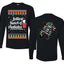 Jolliest Bunch of Assholes Xmas Movie Ugly Christmas Front and Back Sweater Mens Long Sleeve Shirt