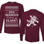 You Serious Clark Christmas Vacation Movie  Ugly Christmas Front and Back Sweater Mens Long Sleeve Shirt