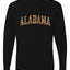 Alabama Camo Fill Orange Outline Sweater, Unisex Mens Long Sleeve Shirt