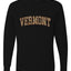 Vermont  Camo Fill Orange Outline Sweater, Unisex Mens Long Sleeve Shirt