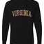 Virginia  Camo Fill Orange Outline Sweater, Unisex Mens Long Sleeve Shirt