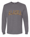 Alaska  Camo Fill Orange Outline Sweater, Unisex Mens Long Sleeve Shirt