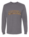 Arizona  Camo Fill Orange Outline Sweater, Unisex Mens Long Sleeve Shirt