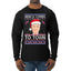 Biden Is Coming To Town Ugly Christmas Sweater Mens Long Sleeve Shirt