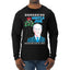 Mistle Joe Shut Up And Kiss Me Man Biden Ugly Christmas Sweater Mens Long Sleeve Shirt