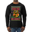 Strike First Strike Hard No Mercy Xmas Ugly Christmas Sweater Mens Long Sleeve Shirt