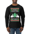 Merry Christmas Bitches Ugly Christmas Sweater Mens Long Sleeve Shirt