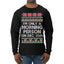 I'm Only A Morning Person on December 25th Ugly Christmas Sweater Mens Long Sleeve Shirt