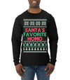 Santa's Favorite Homo Ugly Christmas Sweater Mens Long Sleeve Shirt