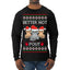 Better Not Pout, Cute Sad Santa Cats | Funny Ugly Christmas Sweater Mens Long Sleeve Shirt