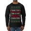Due to Inflation This is My Ugly Christmas Sweater | Funny Ugly Christmas Sweater Mens Long Sleeve Shirt