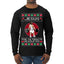 Jesus the Ultimate Deadlifter Funny Ugly Christmas Sweater Mens Long Sleeve Shirt