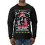 Not Christmas Until Hans Gruber Falls From Nakatomi Ugly Christmas Sweater Mens Long Sleeve Shirt