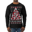 Is This Jolly Enough? Skeleton Skull Christmas Tree Ugly Christmas Sweater Mens Long Sleeve Shirt