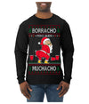 Borracho Pero Buen Muchacho Drunk But a Good Boy Funny Ugly Christmas Sweater Mens Long Sleeve Shirt