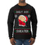 Ugly Ass Sweater Funny Santa Claus Butt Xmas Ugly Christmas Sweater Mens Long Sleeve Shirt