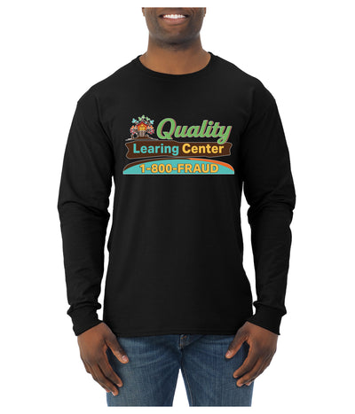 Quality Learing Center 1800-FRAUD Day Care Sweater, Unisex Mens Long Sleeve Shirt