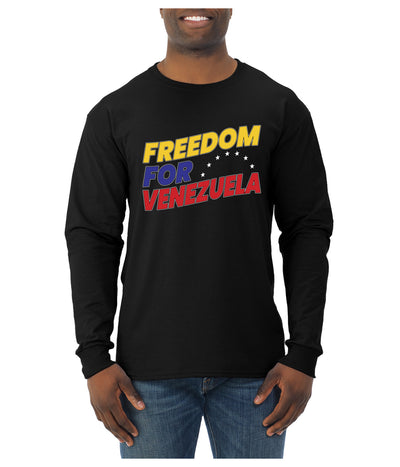 Freedom For Venezuelan Sweater, Unisex Mens Long Sleeve Shirt