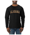 Alabama Camo Fill Orange Outline Sweater, Unisex Mens Long Sleeve Shirt