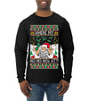 Santa Stripping Money Club Where My Ho's At Ugly Christmas Sweater Mens Long Sleeve Shirt