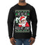 Ho Ho Ho Hold My Joint Weed Santa Smoking Ugly Christmas Sweater Mens Long Sleeve Shirt
