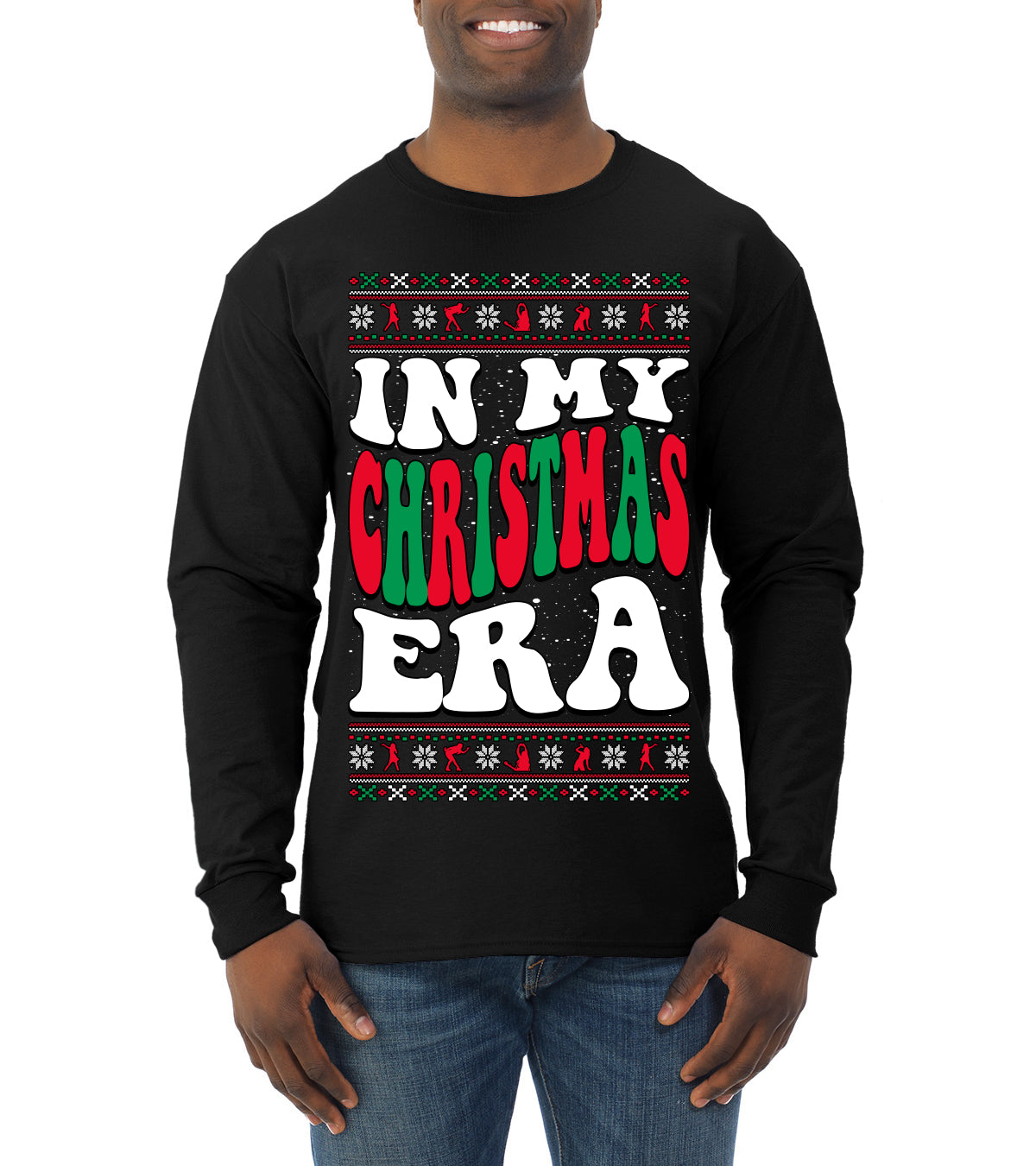 In My Christmas Era Ugly Christmas Sweater Mens Long Sleeve Shirt