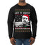 Hunter Let It Snow Biden Ugly Christmas Sweater Mens Long Sleeve Shirt