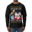 That Santa Mother F Isn't Real CLEAN  Ugly Christmas Sweater Mens Long Sleeve Shirt