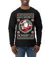 Always Shooting For The Naughty List Ugly Christmas Sweater Mens Long Sleeve Shirt