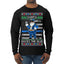 Santa Backs The Blue Pro Police Santa Claus Ugly Christmas Sweater Mens Long Sleeve Shirt