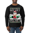 No Lift No Gift Fitness Workout Santa Ugly Christmas Sweater Mens Long Sleeve Shirt