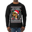 Twas The Nizzle Before Chrismizzle Gangster Dogg Rapper Ugly Christmas Sweater Mens Long Sleeve Shirt