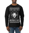 Birthday Boy Jesus Christ Ugly Christmas Sweater Mens Long Sleeve Shirt