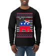I'm Dreaming Of A Right Christmas Republican GOP  Ugly Christmas Sweater Mens Long Sleeve Shirt