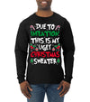 Due To Inflation This Is My Ugly Christmas Sweater Ugly Christmas Sweater Mens Long Sleeve Shirt
