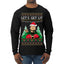 Let's Get Lit Clark Vacation Ugly Christmas Sweater Mens Long Sleeve Shirt