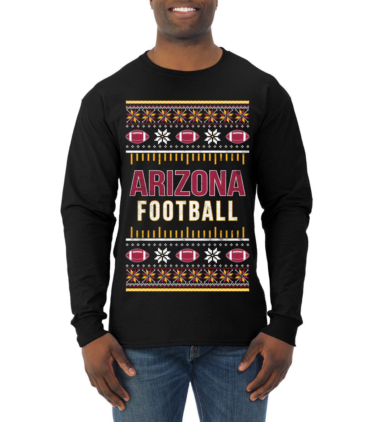 City of Arizona ARI American Football Fantasy Fan Ugly Christmas Sweater Unisex Crewneck Sweatshirt