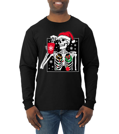 When You're Dead Inside But It's Christmas Christmas Mens Long Sleeve Shirt