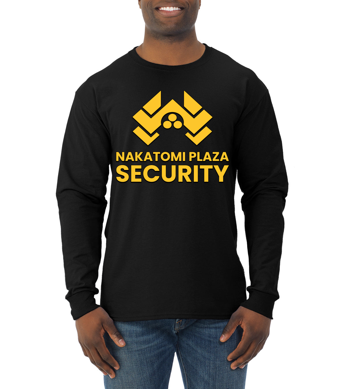 Nakatomi Plaza Security Movie Christmas Mens Long Sleeve Shirt